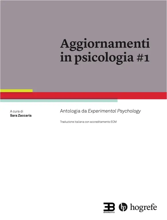 Copertina ebook ECM Aggiornamenti in Psicologia 1